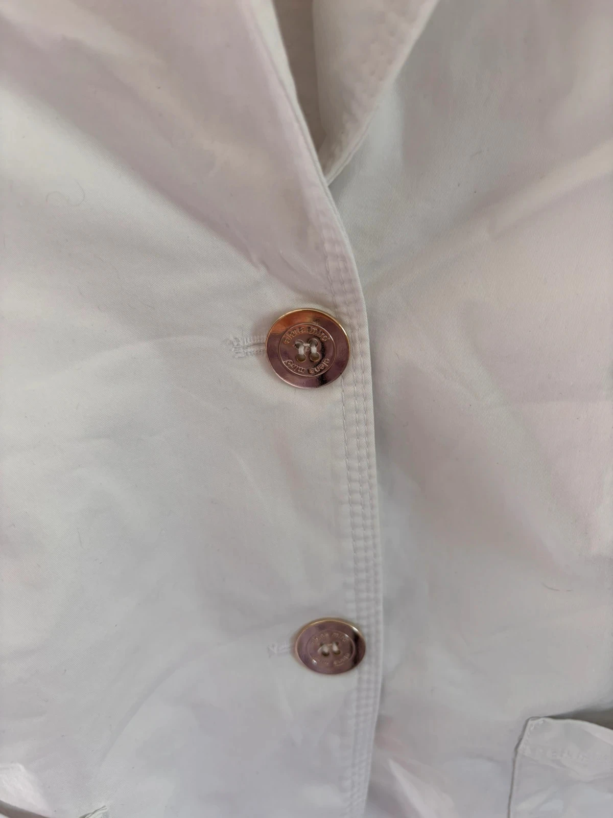Witte blazer met 3/4 mouwen Elena Mirò - Geschatte maat 44 - goede staat – photo 7